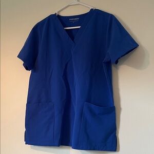 Mandala Blue Scrub Top